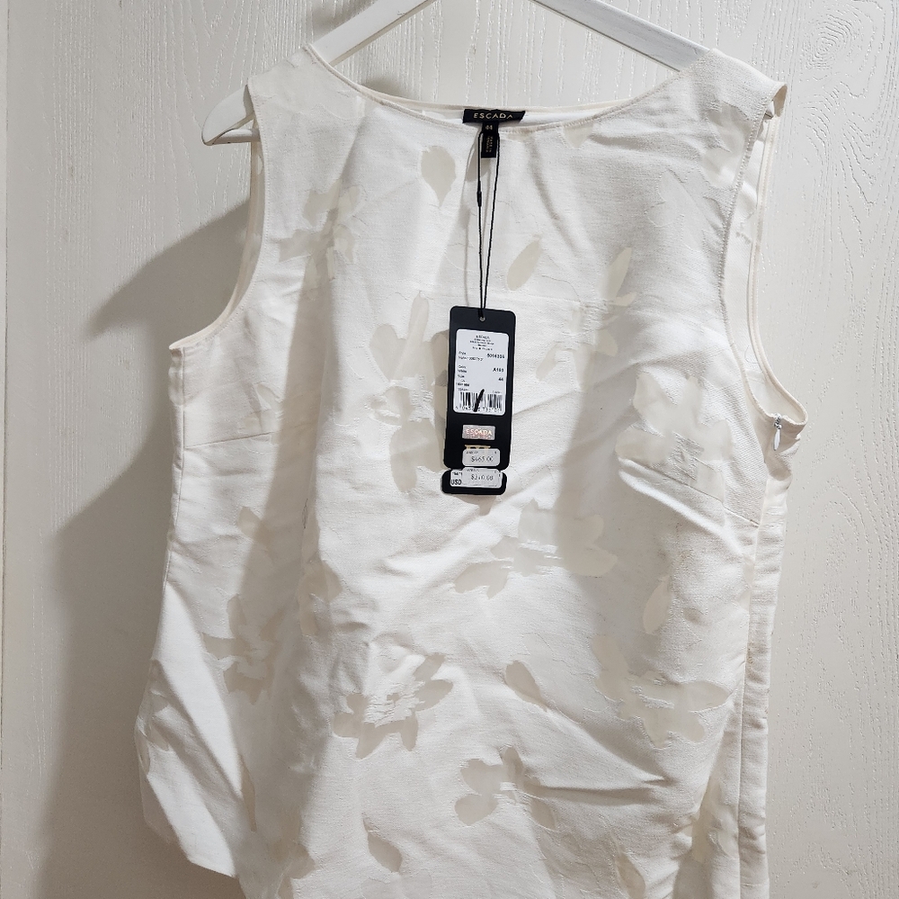 Escada White Flower Shirt Women (44-XL)